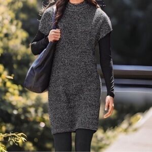Athleta | Pinewood Merino Wool Sweater Dress Size XS
Color Dark Gray Marled